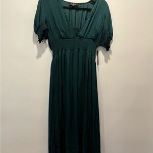 Lulu's Deep Green Maxi Dress